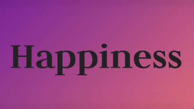Happiness travels