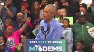 CROWD TURN ON OBAMA . CHANTS OF ' FUCK JOE BIDEN'