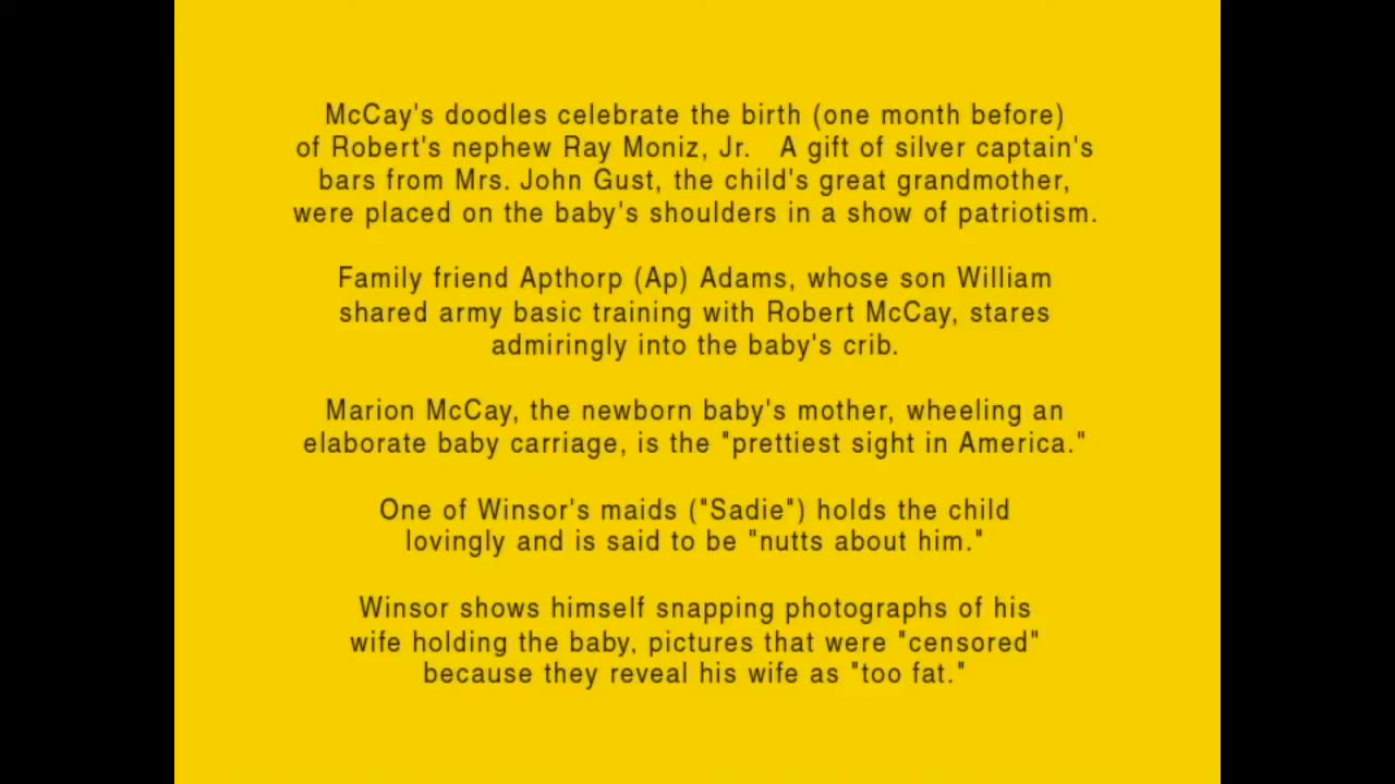 Animation History Slideshow: Winsor McCay