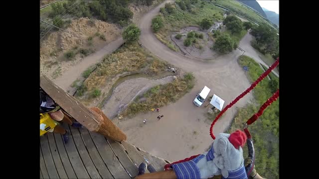 Man jumps off 70 foot tower