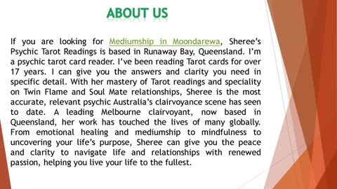 If you are looking for Mediumship in Moondarewa