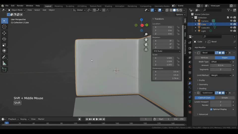 Add rounded corners to the object