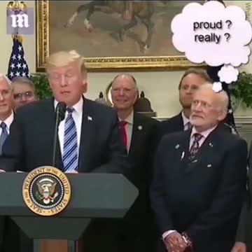 Trump and Buzz Aldrin