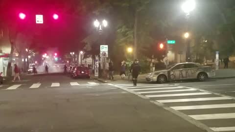 Portland Oregon July 4, 2020. Marxist attack on US Federal Courthouse.