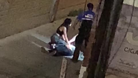 Downtown Austin Texas 6th Street Fight