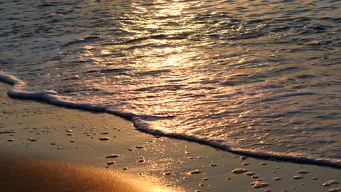 Sun shine in sea