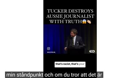 # 1016 - Tucker Carlson tufsar till en Australiensisk MSM-journalist. SVENSKTEXTAD