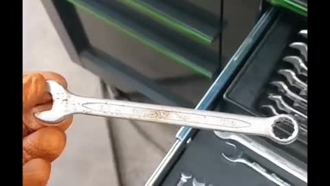 The repairman finally found his long lost wrench