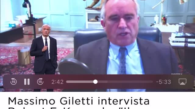 Robert F. Kennedy asfalta Giletti in diretta