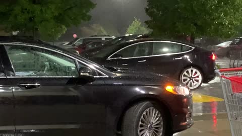 Self Driving Car Called for Rainy Rescue