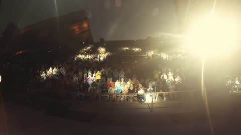 Celtic Woman GoPro with piper Anthony Byrne on his McCallum pipes at Red Rocks during Amazing Grace.