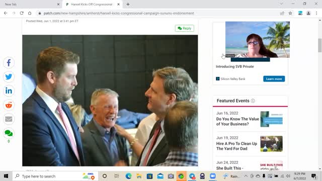 RINO Governor Sununu is Creating a New Swamp - George Hansel Keene Mayor Unqualified for Congress
