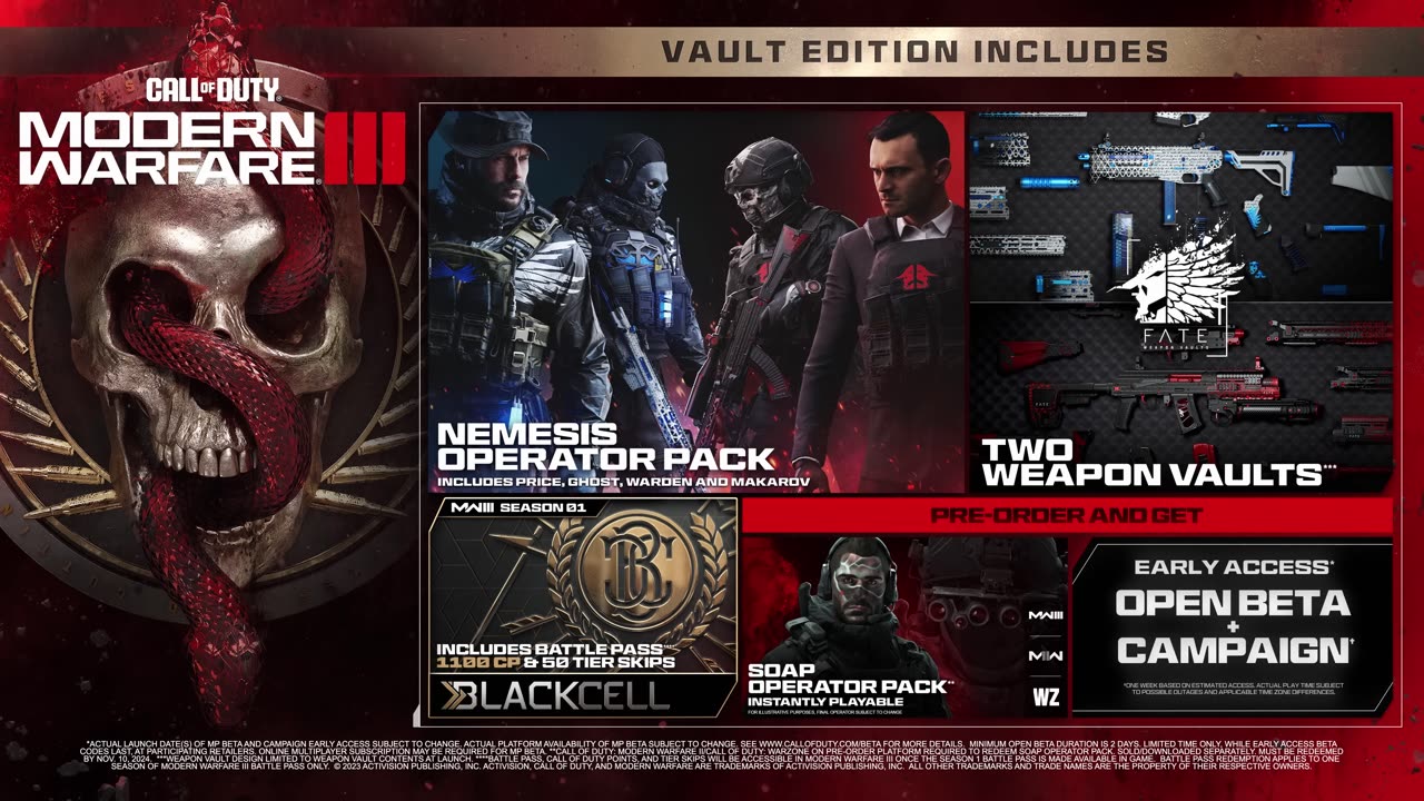 Call of Duty: Modern Warfare 3 [PC, PS5, XSX, PS4, XBO] – November 10 2023