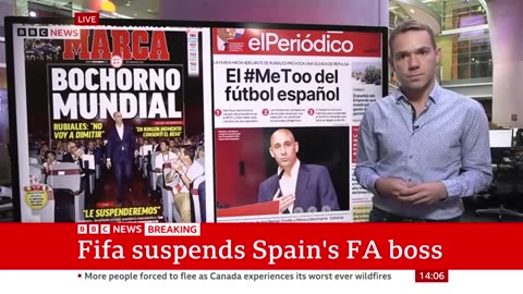 Fifa s' big decision against Luis Rubiales over Women's World Cup kiss -