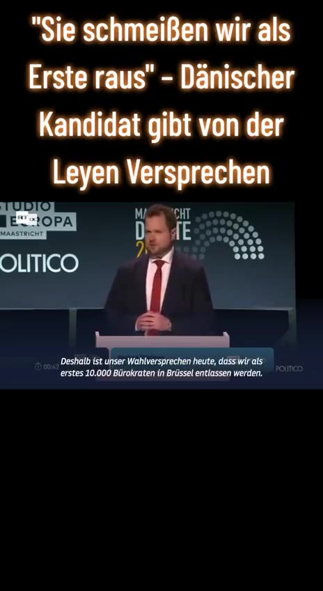 Politico Debate 2024 - "The EU is a swamp and you Ursula von der Leyen get instantly fired"