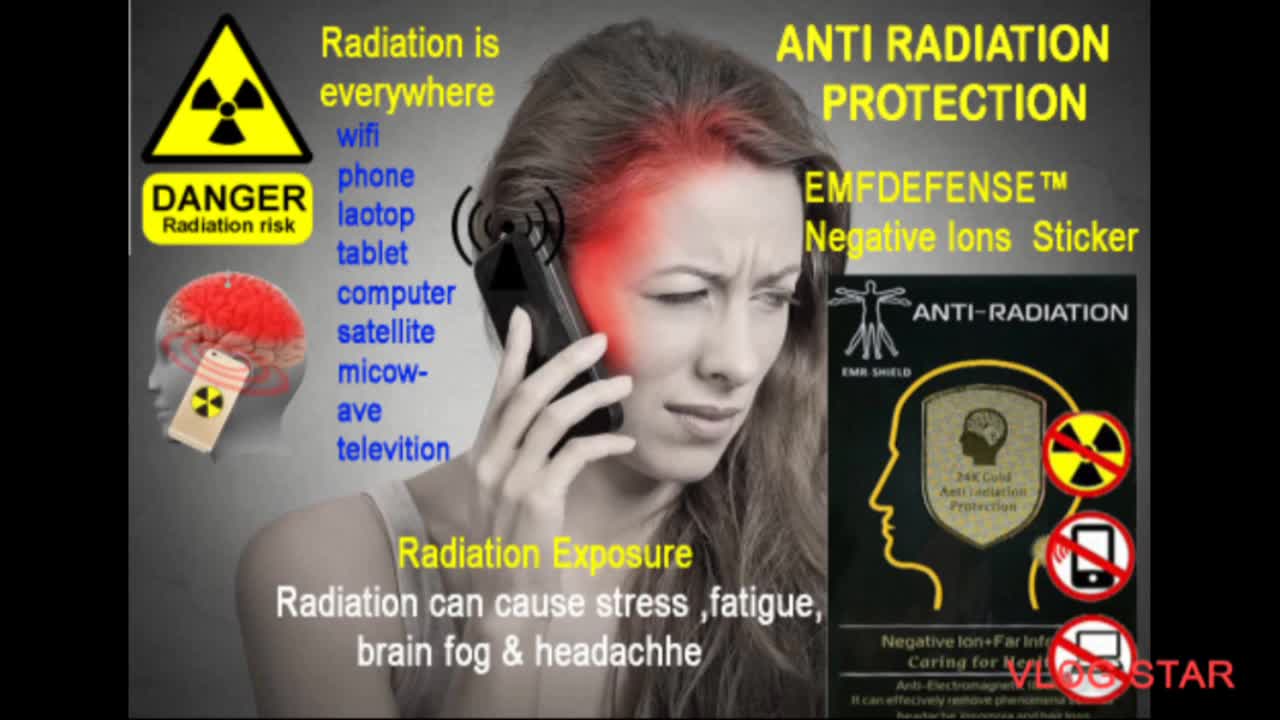 EMFDEFENSE™ Negative Ions Sticker EMF Shield FOR Phone Smartphone Home Radio!