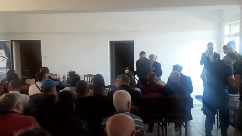 OSP Zagorzyce, Miechów, before Grzegorz Braun's speech