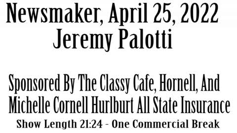 Wlea Newsmaker, April 25, 2022, Jeremy Palotti