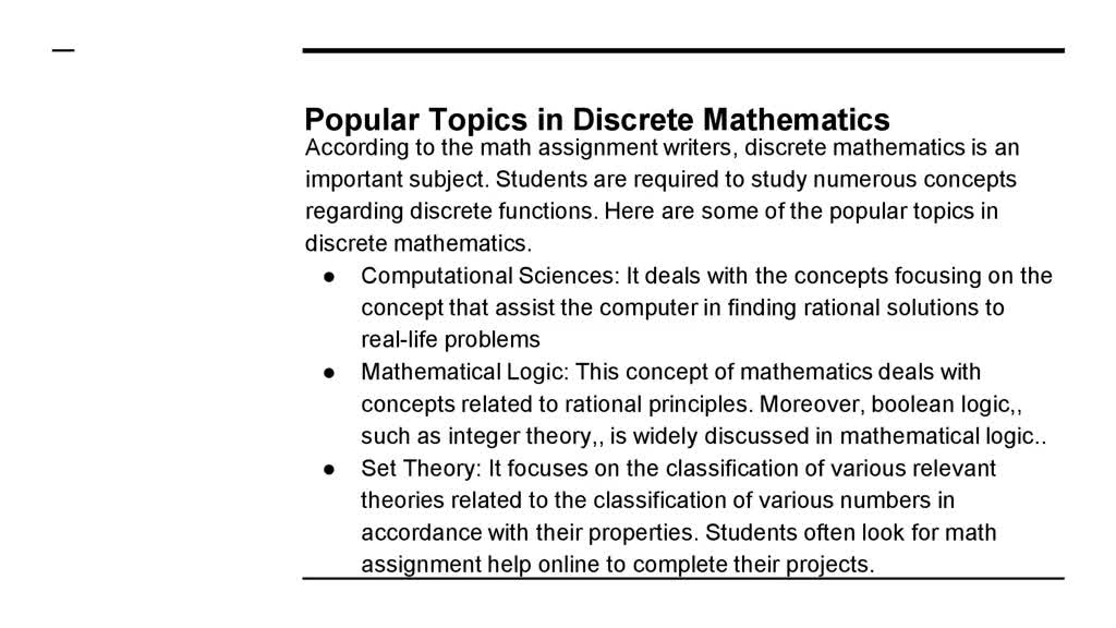 Introduction to Discrete Mathematics