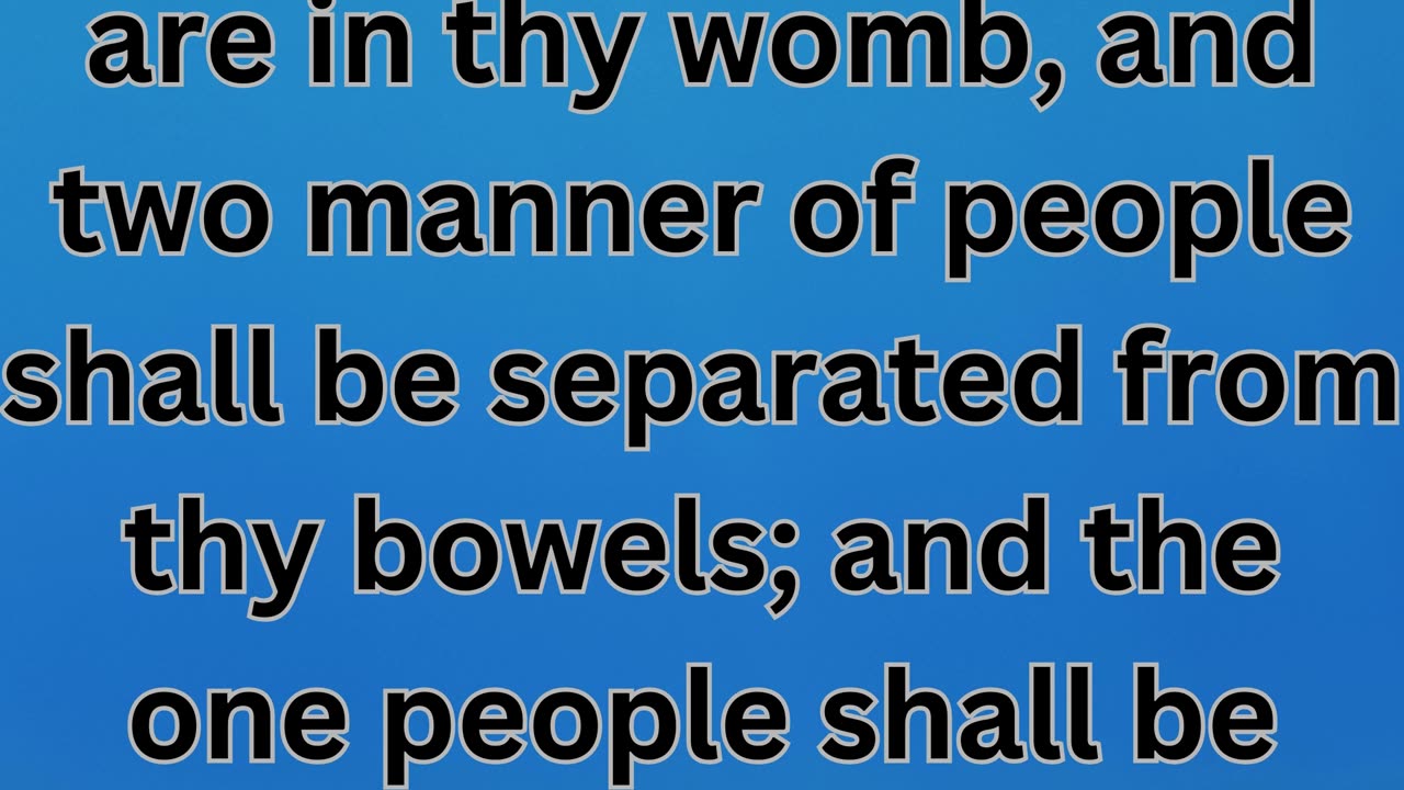 "Jacob and Esau: A Prophecy of Two Nations"Genesis 25:23