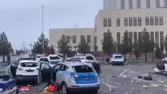 Kazakhstan - Citizens first target was destroying every Police Cars in Aktobe