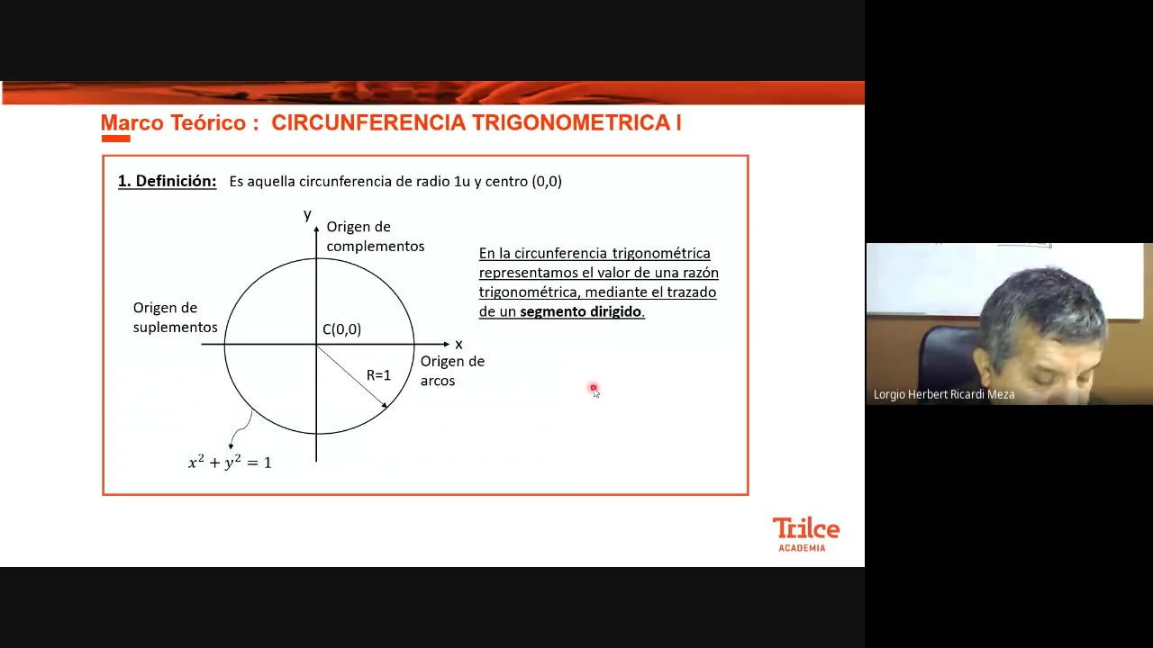 TRILCE SEMESTRAL 2021 | SEMANA 06 | TRIGONOMETRÍA: CIRCUNFERENCIA TRIGONOMÉTRICA I