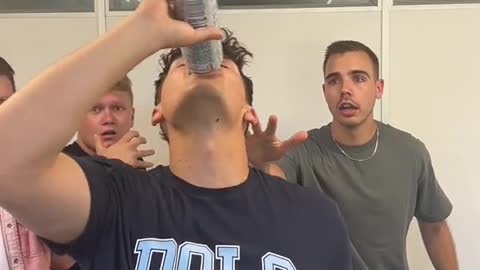Bottoms up and the devil laughs