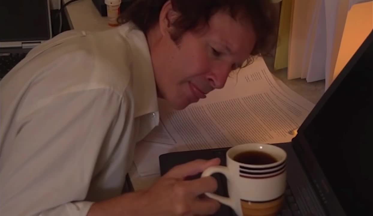 The man who works hard is very attractive