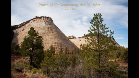 Psalm 24 für Donnerstag, den 03. März