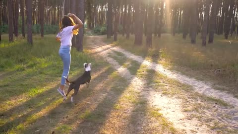 Dog And Girl Funny Video | Smart Puppy | Funny Dog Video