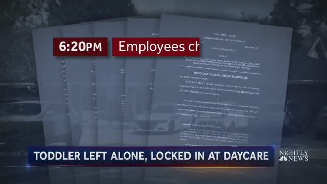 Two-Year-Old Locked Inside A Daycare After Hours- NEWS OF WORLD