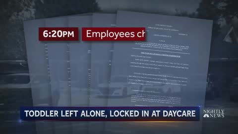 Two-Year-Old Locked Inside A Daycare After Hours- NEWS OF WORLD