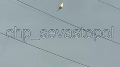 Downed Russian plane over Sevastopol