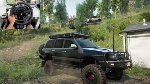 Toyota Land Cruiser 105 _ Rescuing a Land Rover Defender _ SnowRunner