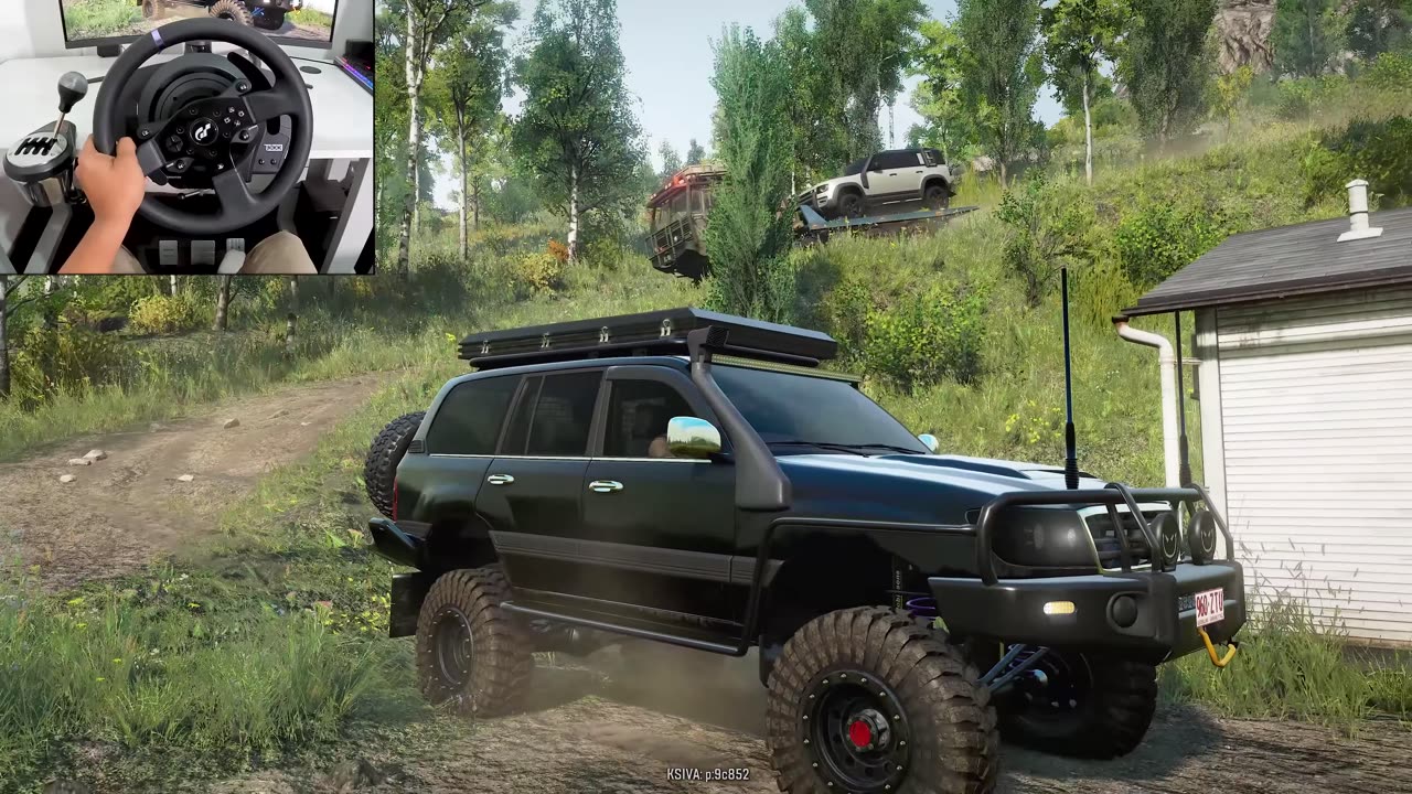 Toyota Land Cruiser 105 _ Rescuing a Land Rover Defender _ SnowRunner