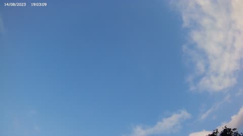 Sky Timelapse #148 - 4K - 14/8/2023