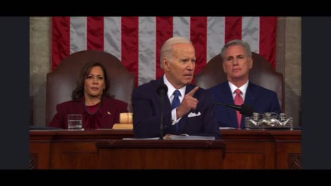 Biden screaming in Hall of Congress
