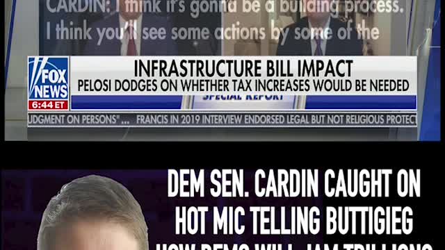 DEM SEN CAUGHT ON HOT MIC TELLING BUTTIGIEG HOW DEMS WILL JAM TRILLIONS THROUGH