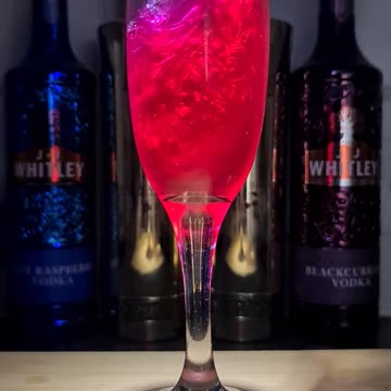 Red Cherry And Strawberry Vodka Cocktail