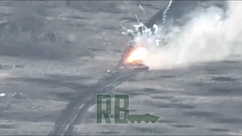 Destruction of Another Abrams Tank Near Berdychi