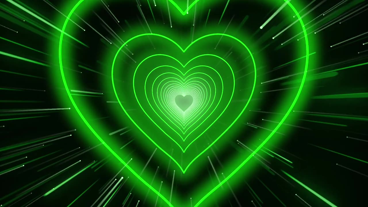 279. Green Heart Background💚