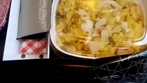 Breakfast time on the plane | Airoplane sky view | A view of the earth from an airplane