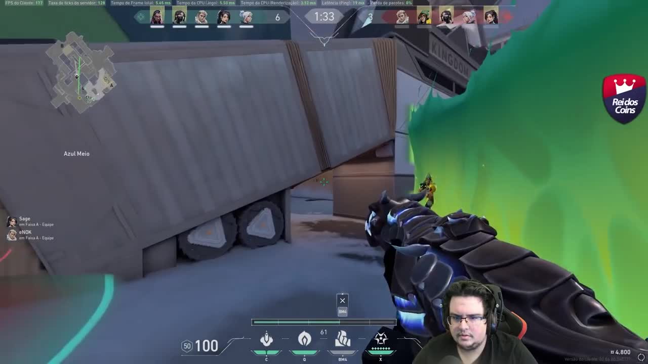 tecnosh kicking ass at valorant gameplay