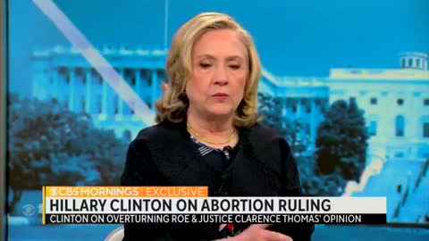 Hillary Calls Clarence Thomas ‘Resentful,’ ‘Angry,’ Claims ‘Women Are Going to Die’...