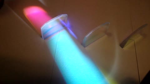 Dichromic lenses from video projector