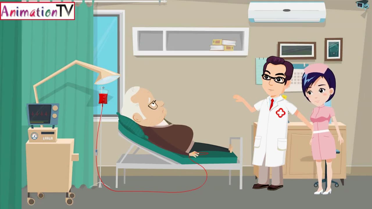 Sick Old Man (Animated Short Video)