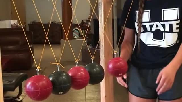 @Vanessalrichards #physics #newtonscradle #scienceexperiments