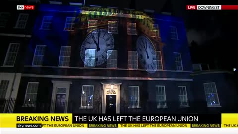 Watch the moment Britain left the European Union