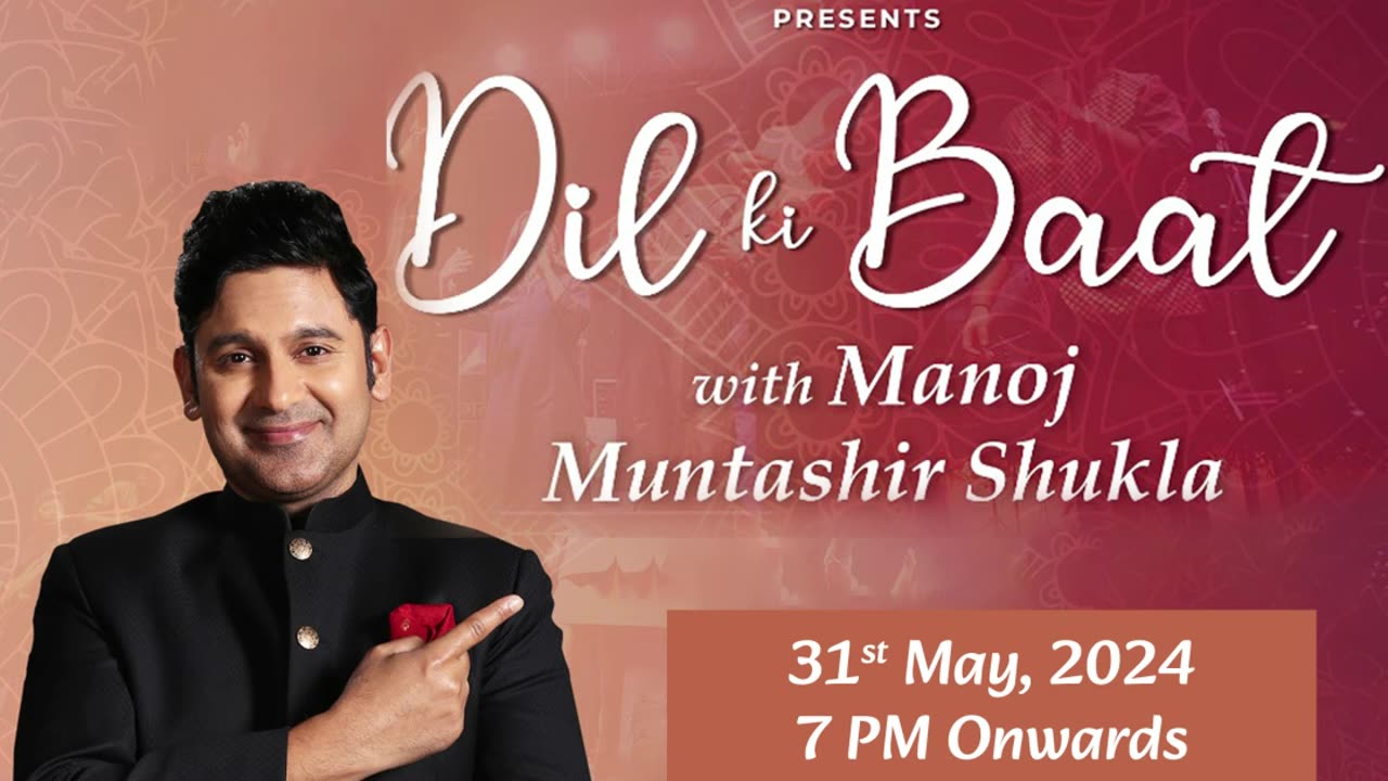 Planet Ayurveda Presents Dil ki Baat with the famous lyricist Manoj Muntashir Shukla