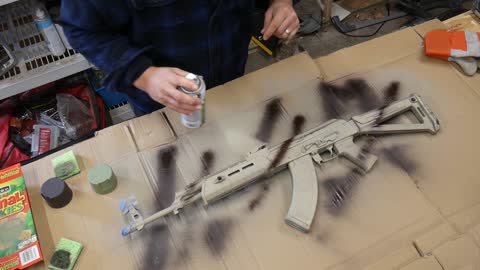 AK47 DIY Camo with a Sponge